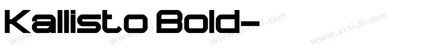 Kallisto Bold字体转换
